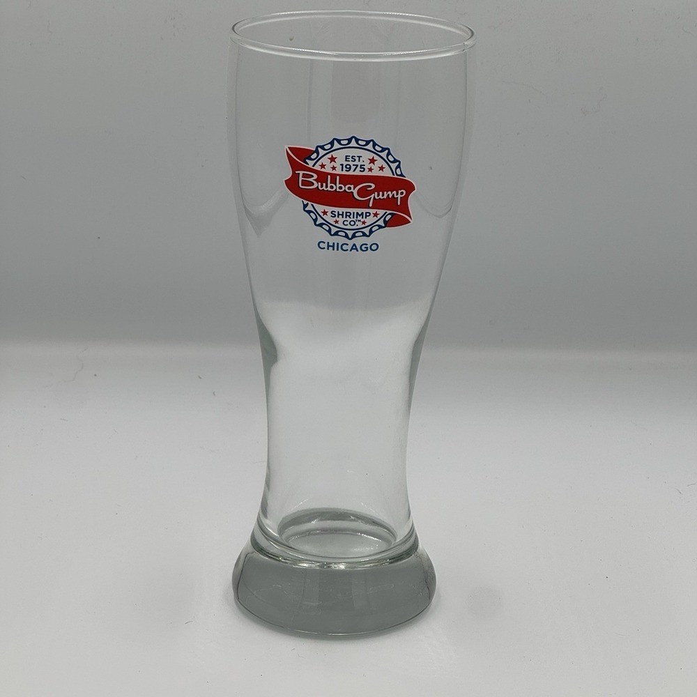 Bubba Gump Shrimp Co.‎ Pilsner Beer Glass Heavy Bottom